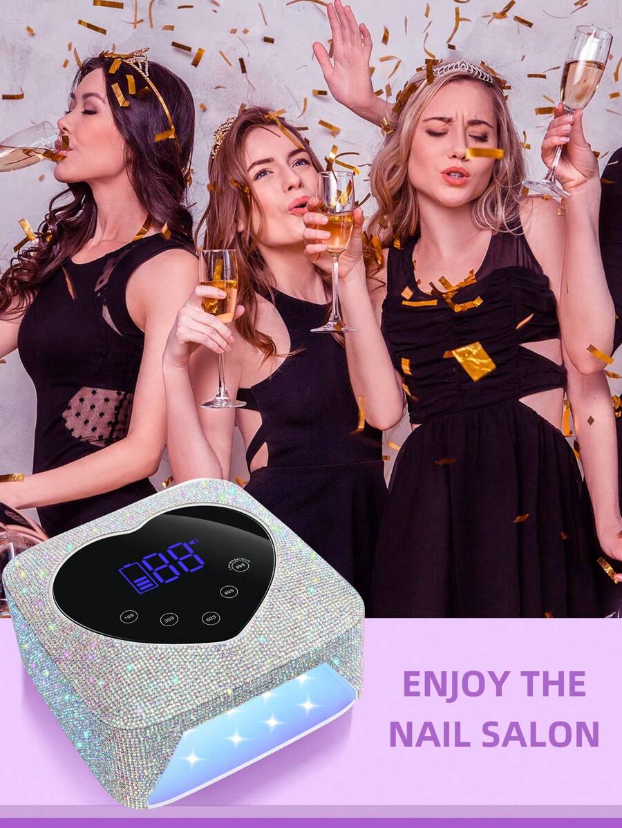Cordless UV/LED Nail Lamp with Built-In Battery