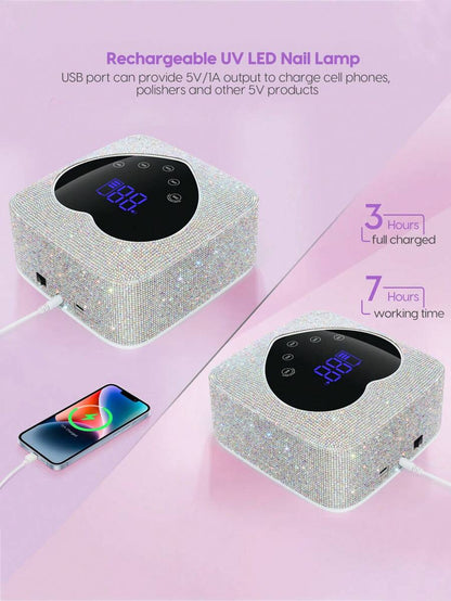 Cordless UV/LED Nail Lamp with Built-In Battery