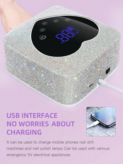 Cordless UV/LED Nail Lamp with Built-In Battery