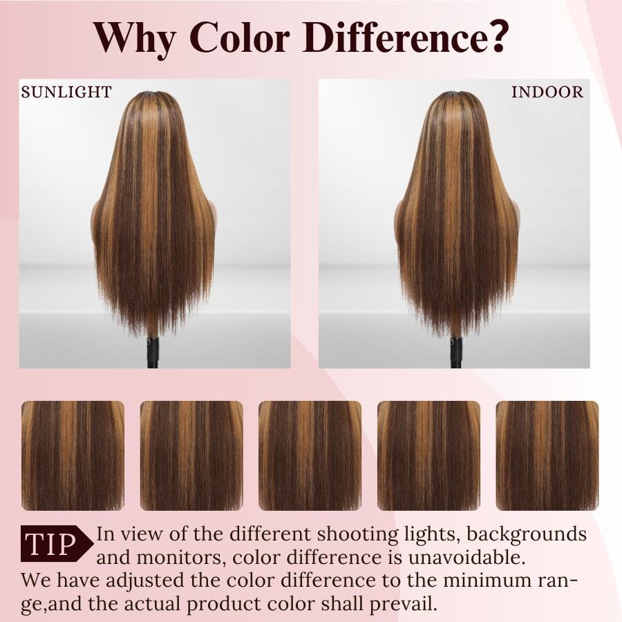 5x5 HD Lace Frontal Straight Wig, 200% Density — 8 to 34 Inch Options