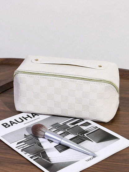 Waterproof PU Leather Makeup Bag and Brush Organizer