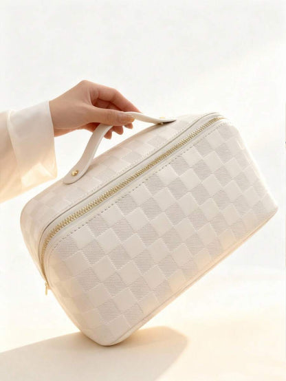 Waterproof PU Leather Makeup Bag and Brush Organizer