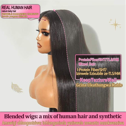 5x5 HD Lace Frontal Straight Wig, 200% Density — 8 to 34 Inch Options