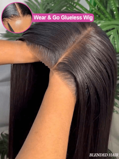 5x5 HD Lace Frontal Straight Wig, 200% Density — 8 to 34 Inch Options