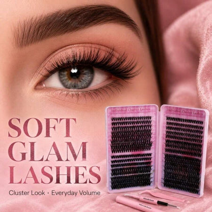 Lightweight False Lash Clusters with Bond and Seal Glue