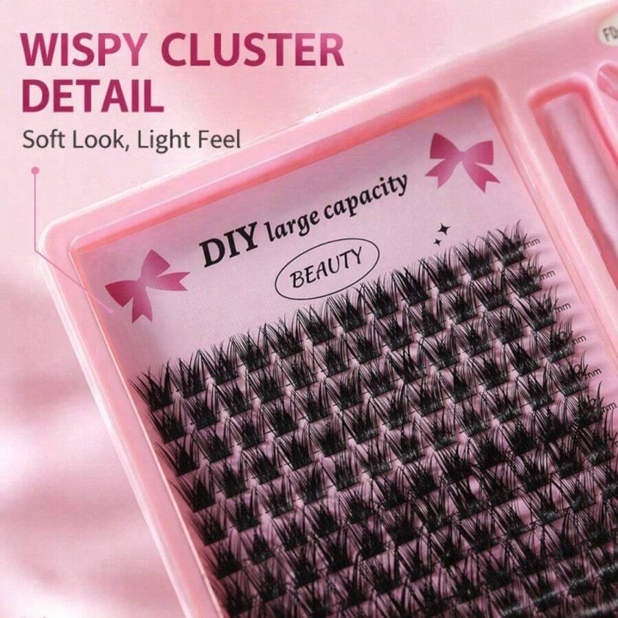 Lightweight False Lash Clusters with Bond and Seal Glue