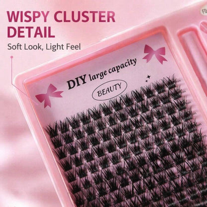 Lightweight False Lash Clusters with Bond and Seal Glue